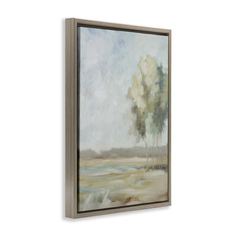 Cadre flottant Solo Landscape, par Jacqueline Ellens, H 25 po x l 17 po, Cadre flottant orme Montalcino