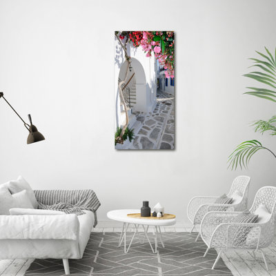 Greek Village - Wrapped Canvas Print
