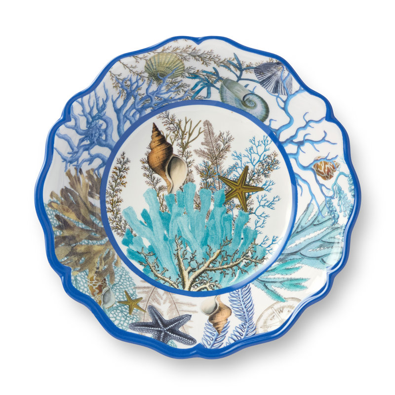 Ensemble de 4 bols en mélamine Blue Lagoon Blue