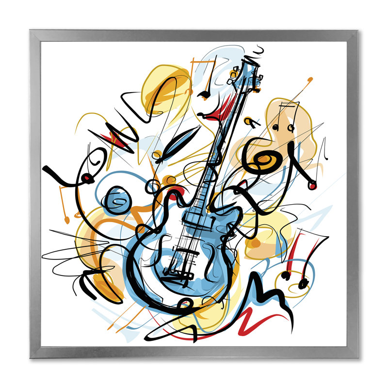 Cercle, art liquide mauve - Art mural moderne et contemporain sur toile, Cadre photo argenté, H 36 po x l 36 po x P 1,5 po
