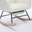 Chaise berçante rembourrée avec dossier haut Modern Nursery-1637701549