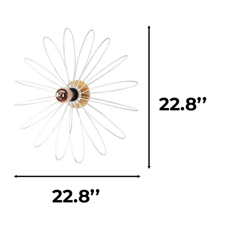 Flush Mounted Sconce, White
