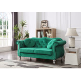 Hollywood 67'' Velvet Loveseat