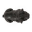 Statue de jardin d'extérieur pour chien, noir mat, sans assemblage requis