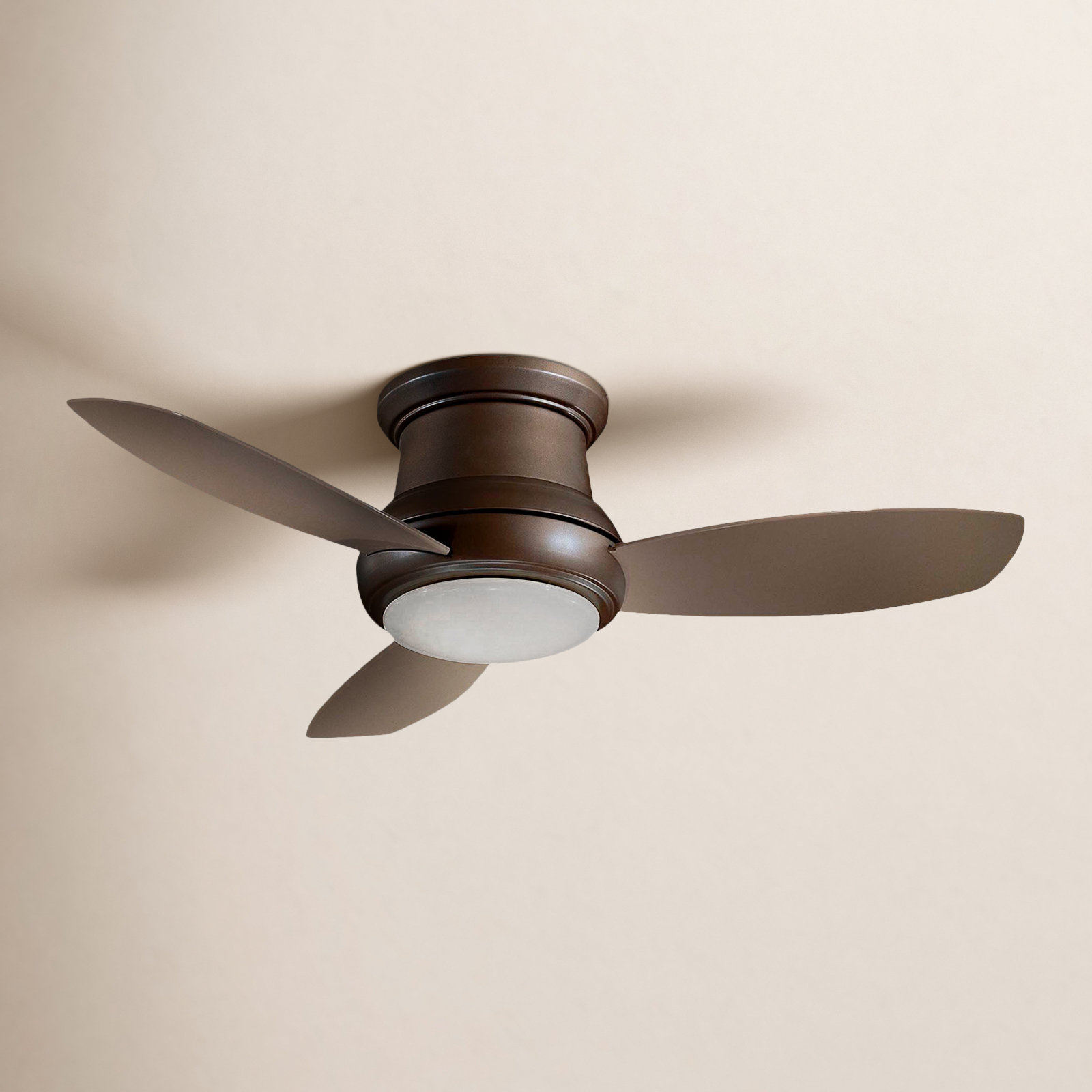 Concept II 44" Ceiling Fan with Light Kit, Oil Rubbed Bronze with Taupe Blades, LED