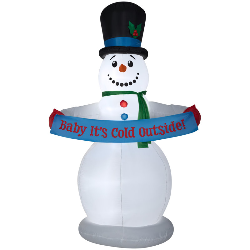 Bonhomme de neige gonflable