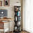 Black Modern Solid wood rotating bookshelf
