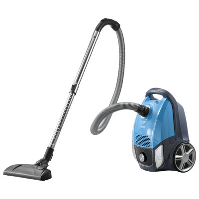 Canister Vacuum Cleaner 1000 W 17 kPa Portable Bagged Canister Vacuum, for Carpets, Hardwood Floors, Pet Hair, Adjustable Strong Suction, HEPA Filtration, 3 Collection Bags, Hose, Attachments