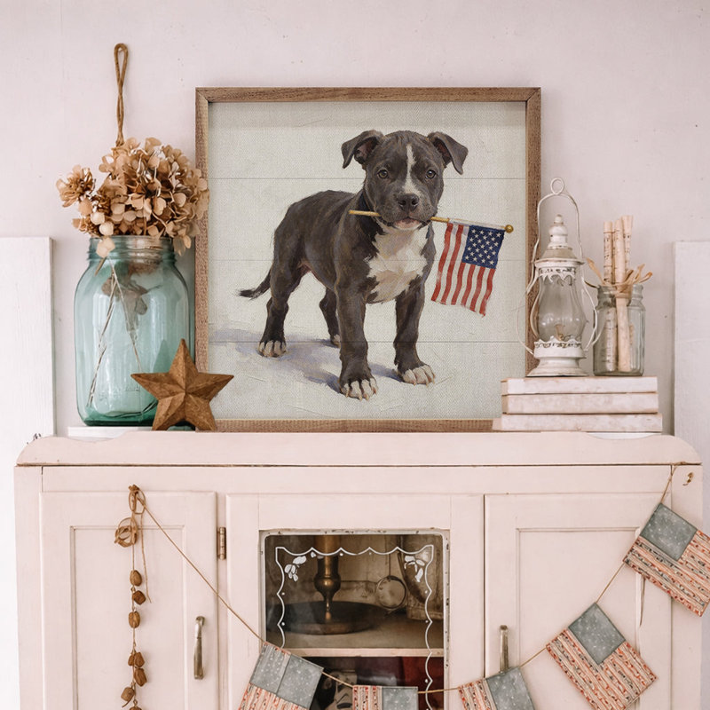 Patriotic Pets American Pit Bull Terrier, H 4 po x l 4 po
