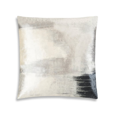 Velvet Feather Abstract Throw Pillow