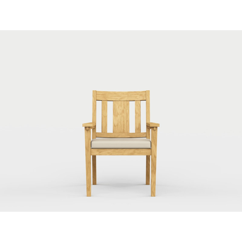 Savannah Outdoor Teak Dining Armchair, Spectrum Indigo