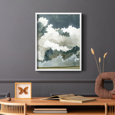 «Vast Neutral Sky II», reproduction encadrée - bois massif