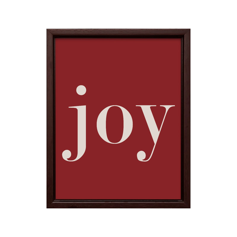 Joie, Canvas, Brown Framed, 11"H x 14"W