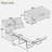 Convertible Ottoman With A Folding Sofa Bed, Metal Frame, Memory Mattress And Tufted Design-239723725