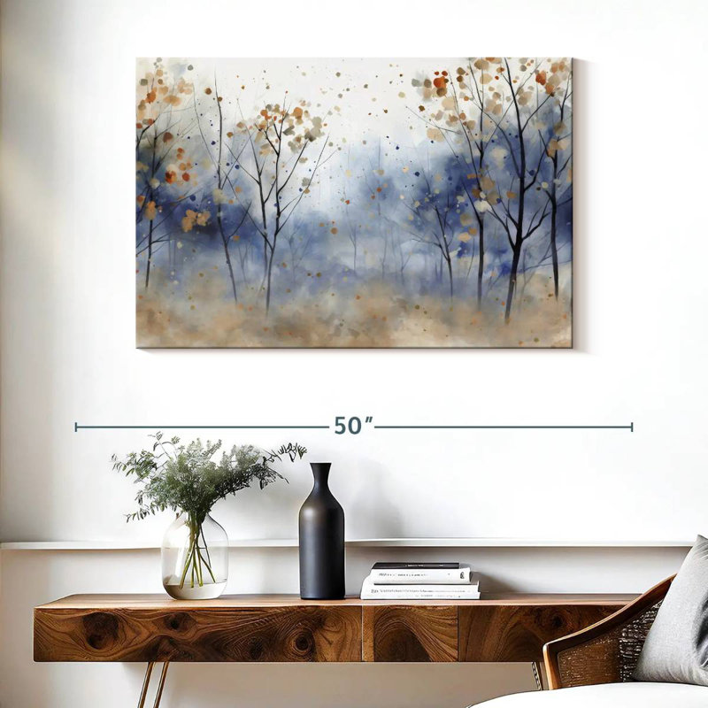 Alvord moucheté forêt bleue I, H 26 po x l 39 po