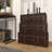 Isabel Wood Vintage Faux Leather Room Chest with Buckles and Straps Detailing-1662597055