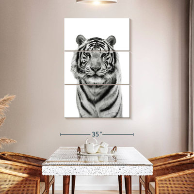 Tigre du Bengale monochrome Brampt
