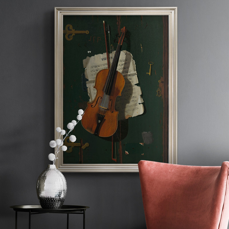 Toile encadrée de qualité supérieure The Old Violin - prête à être accrochée, H 27 po x l 18 po x P 2,5 po