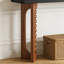 Console étroite, table de canapé polyvalente à placer derrière les canapés, table d'appoint de style rustique, table de fabrication en bois robuste avec base artistique
