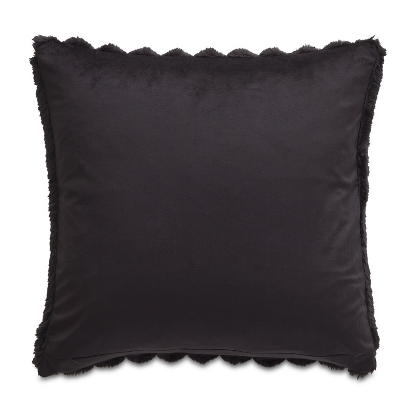 Square Pillow Cover & Insert, Black