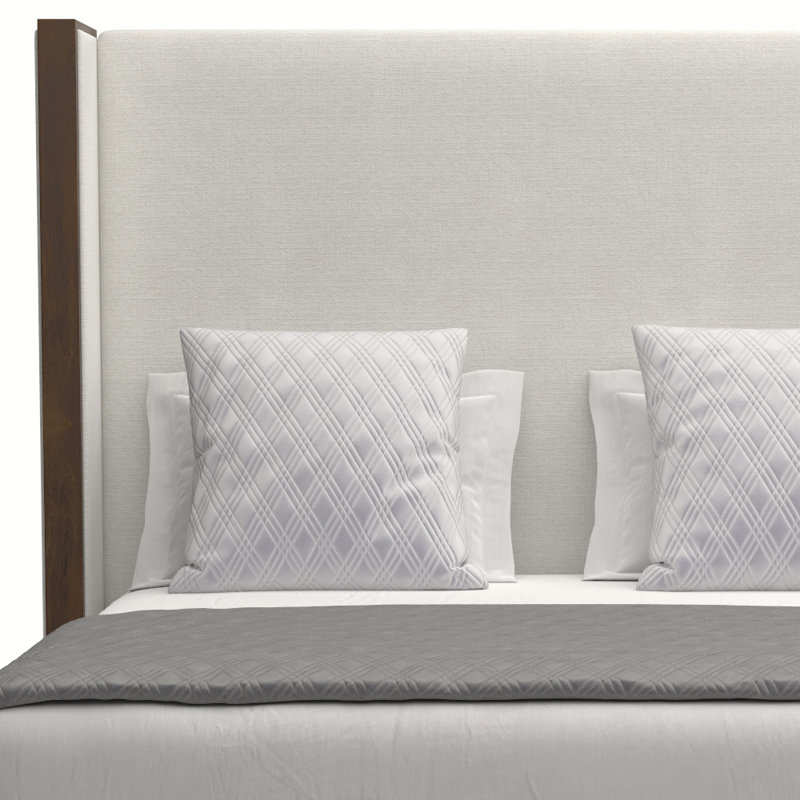 Lit tapissier standard à profil bas Dipson, Très grand, Revolution® blanc cassé, Mi-haute