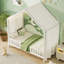 Lit sur pied avec auvent Montessori, cadre de lit simple pour enfants, cadre de lit pour tout-petits en forme de maison avec rampes hautes, lit pour enfants en bois avec toit, lit simple pour enfants, blanc-1550069137-1550069136