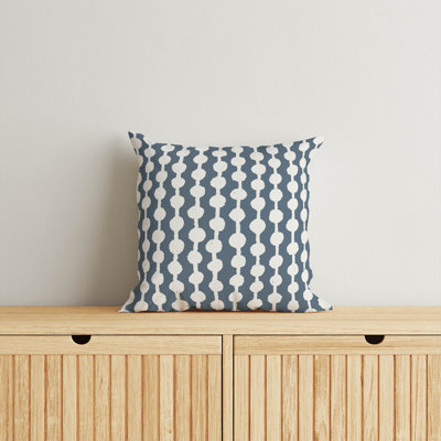 Dot Tied Throw Pillow