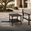 Table d'appoint extérieure 19 po avec 2 niveaux-931076193