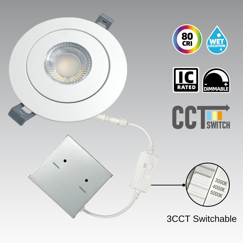 Ensemble d'éclairage encastré 4,75 "Ultra Slim