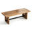 Brown+Black Rectangular Solid Wood+Iron Dining Table-2108727302