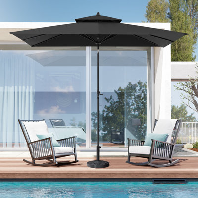 Parasol de marché rectangulaire sans base lestée 9 x 5 pi Lyndon