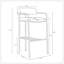 Tabouret de bar taupe