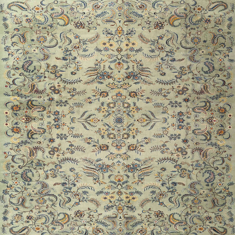 Farlough Oriental Indoor Rug, Round 5'