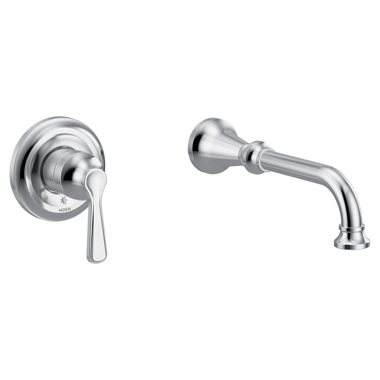 Colinet Single Handle Wall Mount Tub Filler High Flow Tub Faucet With 10" Spout Reach