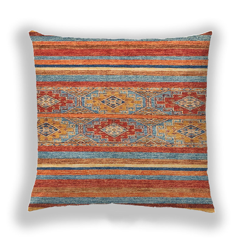Coussin décoratif abstrait 2481, Microsuède