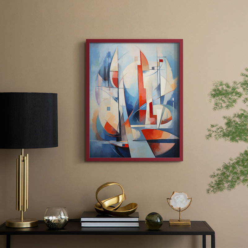 Série NAUTICAL CDII - Impression encadrée de qualité supérieure - Prêt à être accroché - Aucun clou requis, H 11 po x l 9 po