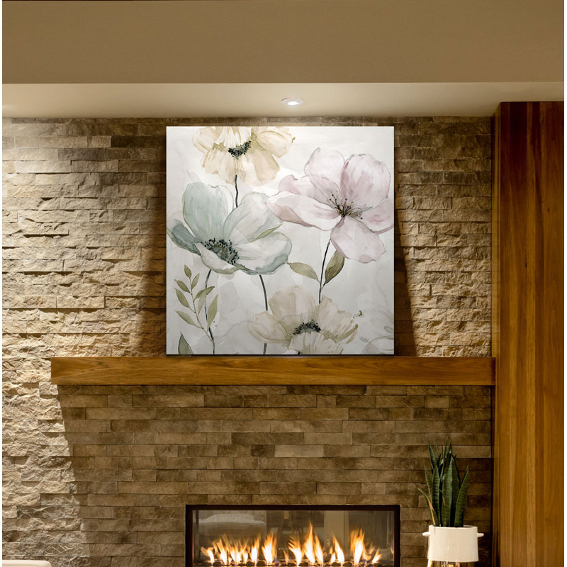 «Hibbitts Garden Grays», reproduction d'art graphique, H 10 po x l 10 po x P 1,5 po, Toile tendue