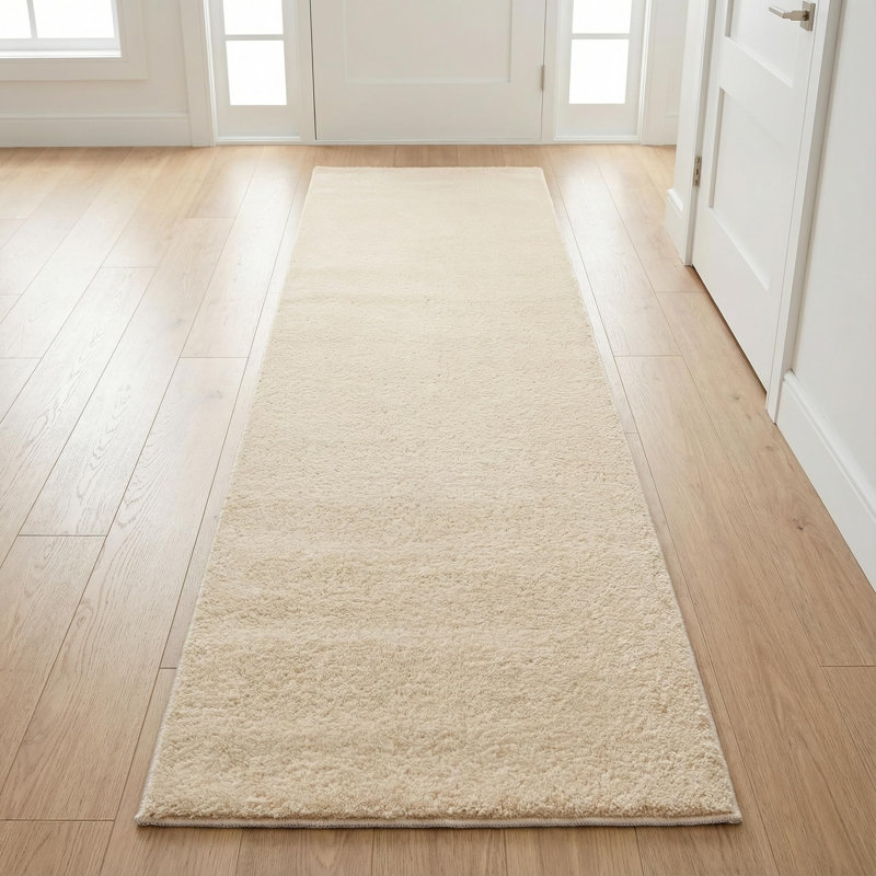 RUNNER Dennesly Solid Colour Plain Weave 80cm X 150cm Area Rug
