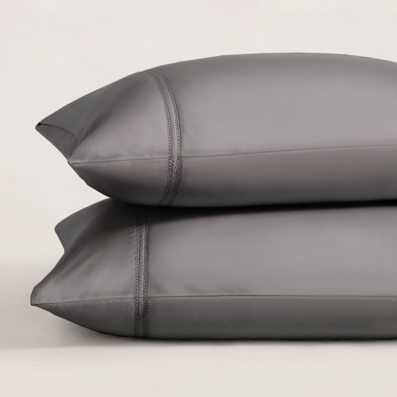 Yalda Pillowcase Set, King, Charcoal