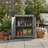 Potting Bench With Storage Cabinet And Metal Table Top For Outdoor Patio,Outdoor Work Station Table-125246047
