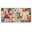 Zella - Ensemble de 2 collages floraux carrés-101864679-101864680