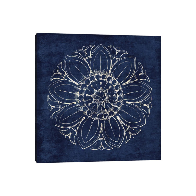 Rosette VII by Wild Apple Portfolio - Print on Canvas, Wrapped Canvas, 93.98 cm H x 93.98 cm W x 1.91 cm D