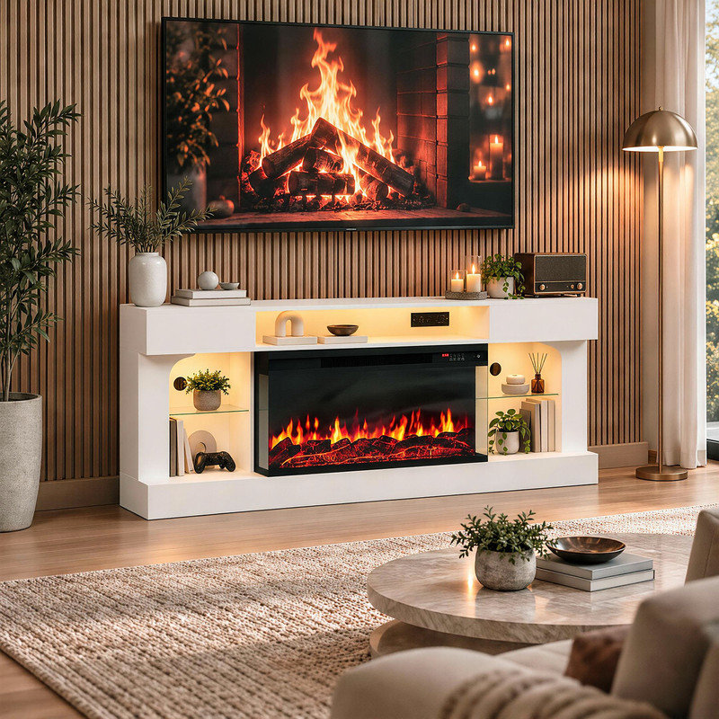 Electric Fireplace TV Stand
