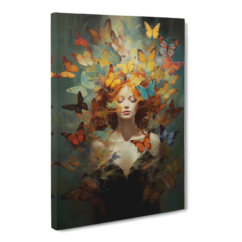 Butterfly Futurism - Wrapped Canvas, 76cm H x 50cm W x 3cm D