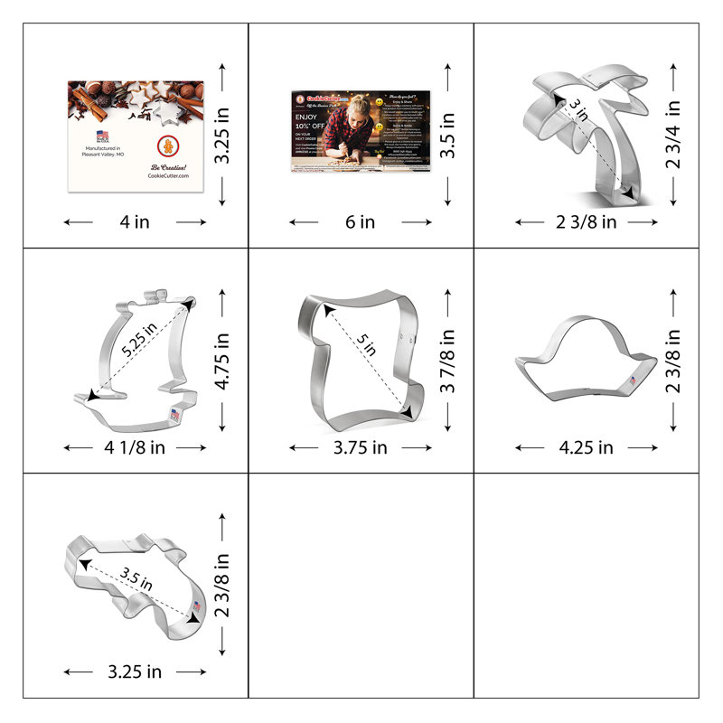 CookieCutter.com 5 -Piece Non-Stick Cookie Cutter