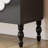 Black Solid Wood Rectangular Console Table