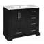 Meuble-lavabo traditionnel 36 "avec lavabo en céramique-1535776925