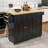 Nacimo Rolling Kitchen Island Cart With Rubberwood Drop-Leaf Countertop-880696825