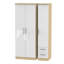 Yvette 3 Door Manufactured Wood Wardrobe-23704770-18860467
