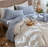 MooMee Sheet Set 100% Washed Cotton Extra Deep Pocket Linen Like Textured-469595434-467774908